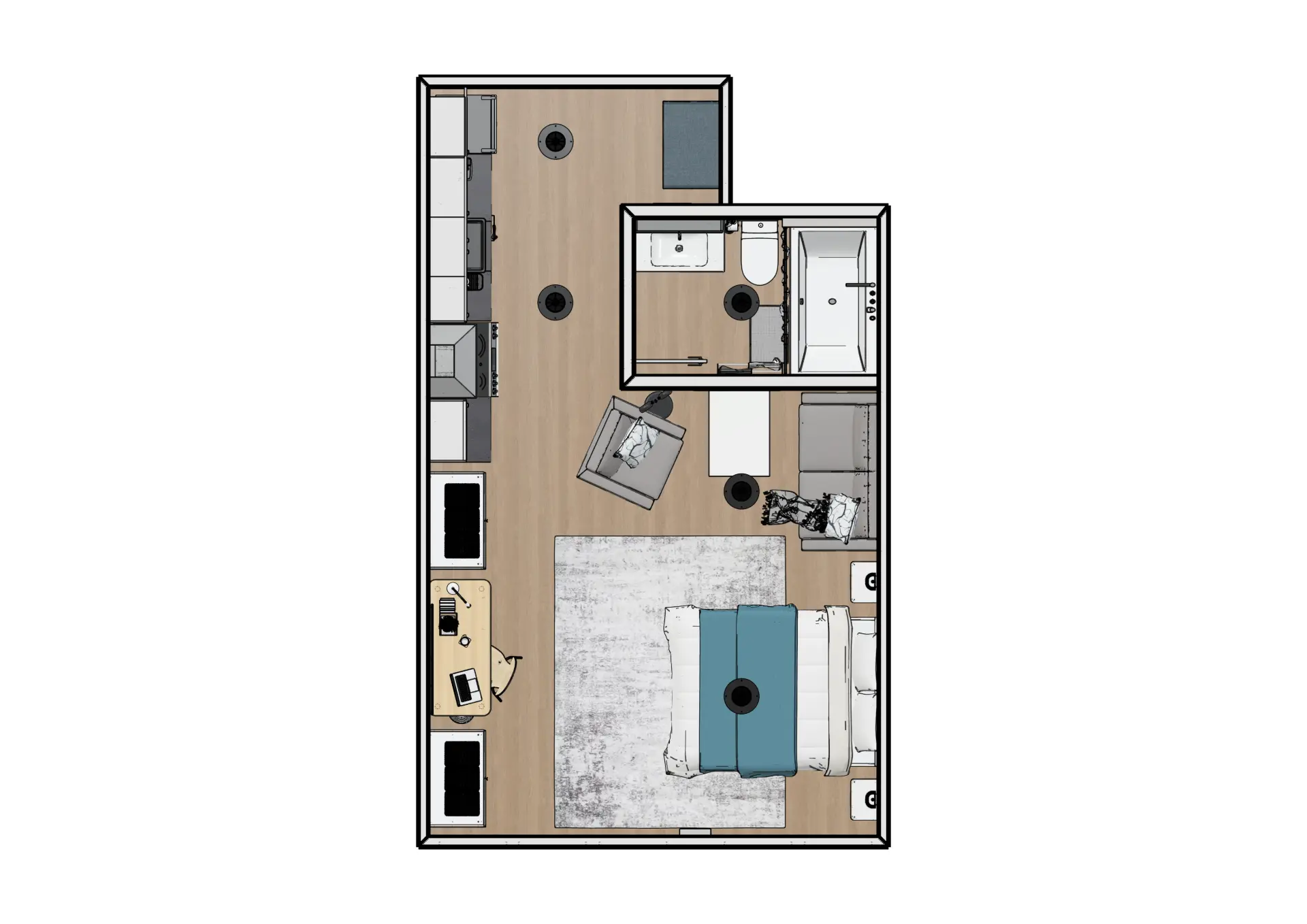 Alternate top view site plan